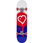 Blueprint Spray Heart V2 Red Blue Complete Skateboard - 31.125" x 7.5"