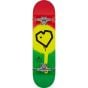 Blueprint Spray Heart V2 Rasta Complete Skateboard - 31.5" x 8"
