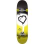 Blueprint Spray Heart V2 Black Yellow Complete Skateboard - 30" x 7.25"