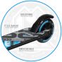 Madd Gear Carve 100 Foldable Scooter - Black / Blue