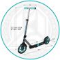 Madd Gear Carve Kruzer 200 Commuter Foldable Scooter - Grey / Teal
