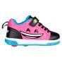Heelys Dual Up X2 Shoes - Black / Pink / Cyan / Neon Yellow