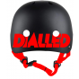 Dialled Protection Skate Helmet - Black / Red