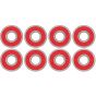 Independent GP-R Bearings - 8 Pack Red