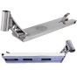 Infinity Boxed Polished Silver Chrome Street Scooter Deck – 21" x 6"