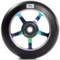 Logic 5 Spoke 100mm Scooter Wheel - Black / Neochrome Rainbow Oil Slick