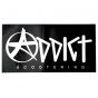 Addict Scootering Logo Sticker - Black