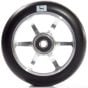 Logic 6 Spoke 110mm Scooter Wheel - Black / Silver Polished Raw