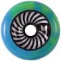 Blazer Pro 100mm Metal Core Vertigo Swirl Wheel - Green / Blue