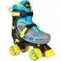 Rookie Adjustable Duo Blue / Yellow Quad Skates