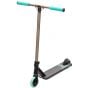 Triad Racketeer Complete Pro Stunt Scooter - Satin Black / Raw / Teal Blue