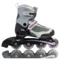 Xcess MX S1000 Black Grey Lilac Adjustable Inline Skates / Rollerblades
