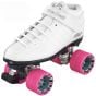Riedell R3 White Derby Roller Quad Skates