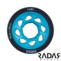 Radar Halo 59mm Derby Wheels - Charcoal / Blue 95A