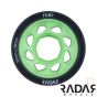 Radar Halo 59mm Derby Wheels - Charcoal / Green 97A