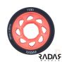 Radar Halo 59mm Derby Wheels - Charcoal / Pink 93A