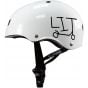S1 Lifer LIT Scooter Skate Helmet - White