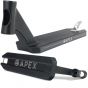 Apex Pro Peg Cut Park Scooter Deck - Black – 22.8”/580mm x 5”/127mm