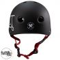 S1 Lifer LIT Scooter Skate Helmet - Matte Black / Red