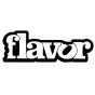 Flavor Logo Sticker - White