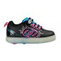 Heelys POW Shoes - Black / Neon Blue / Neon Pink