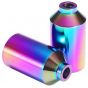 Blunt Envy Chromo Neochrome Oil Slick Scooter Pegs with Axles