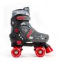 SFR Hurricane II Adjustable Quad Roller Skates - Grey / Red