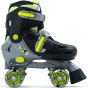 SFR Hurricane III Adjustable Quad Roller Skates - Black / Yellow