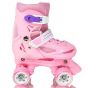 Velocity Cub Adjustable Quad Roller Skates - Pink
