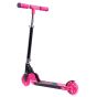CORE Foldy Junior Foldable Scooter with LED Wheels - Black / Pink - Rear