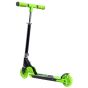 CORE Foldy Junior Foldable Scooter with LED Wheels - Black / Green - Rear