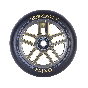 Oath Binary 110mm Scooter Wheel - Gold / Titanium