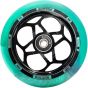 Lucky Quatro Pro 110mm Scooter Wheel - Black / Teal Blue