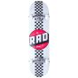 RAD Checker Stripe 7.75" Complete Skateboard - White 