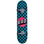 RAD Checkers 7.25" Complete Skateboard - Teal