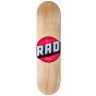 RAD Solid Logo Skateboard Deck - Wood