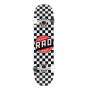 Rad Checkers Dude Crew Black / White Complete Skateboard - 7.5"