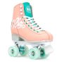 Rio Roller Script Quad Roller Skates - Peach / Green