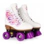 Rookie Butterfly Adjustable Quad Roller Skates - White
