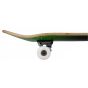 Rocket Double Dipped Black / Green Complete Skateboard - 31" x 8" 