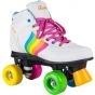 Rookie Forever Rainbow White Quad Roller Skates