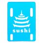 Sushi Pagoda Skateboard Riser Pad - 1/8" Clear Blue