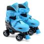 Xootz Kids Adjustable Quad Roller Skates - Black / Blue