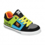 DC Pure Tropical Skate Shoes - Black / Orange / Blue