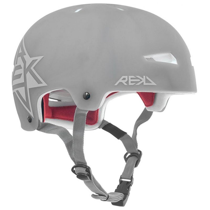 REKD Elite Icon Semi-Transparent Skate Helmet - Grey