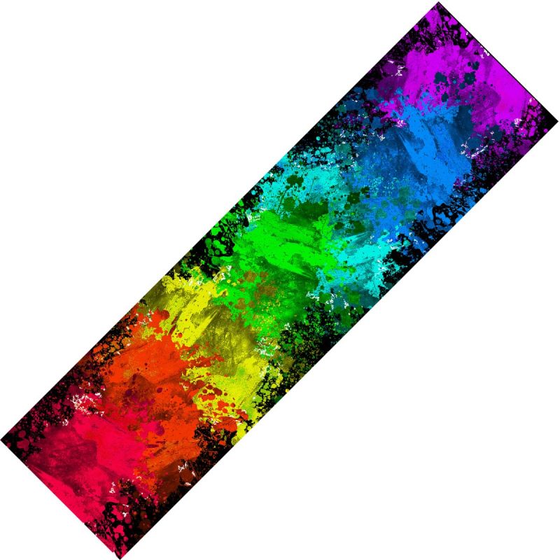 Rainbow Splatter Scooter Griptape - 23" x 6"