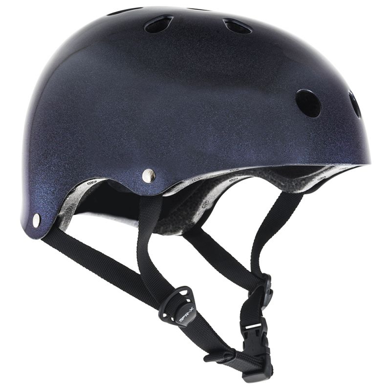 SFR Essentials Purple Fleck Black Skate Helmet