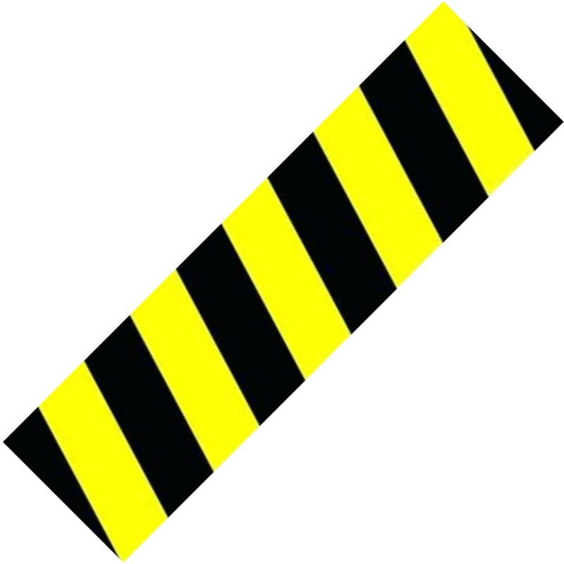 Hazard Black Yellow Scooter Griptape - 23" x 6"