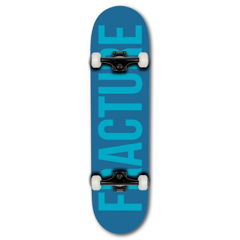Fracture Fade Series Complete Skateboard - Blue Teal 8.25"