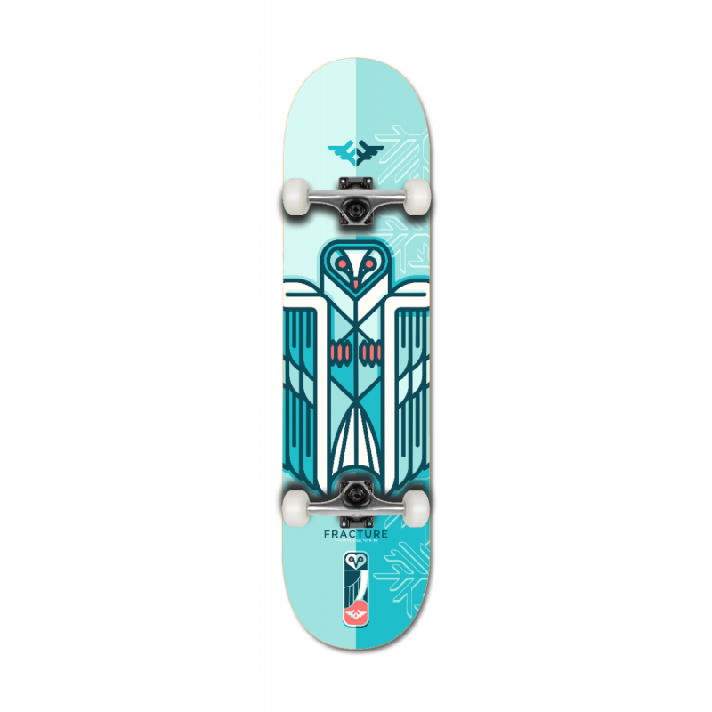 Fracture X Jono Wood 8" Complete Skateboard - Blue